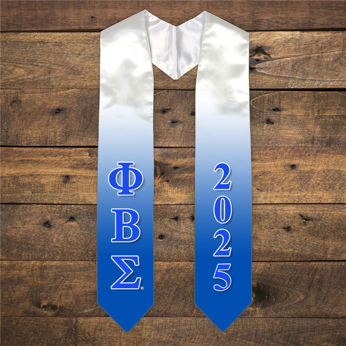 Phi Beta Sigma Extra Fancy Greek Graduation Stole W Year Phi Beta Sigma Extra Fancy Greek Graduation Stole W Year