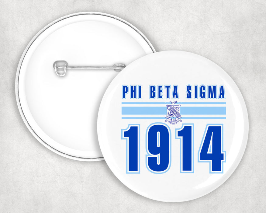 Phi Beta Sigma Est Year Button Phi Beta Sigma Est Year Button