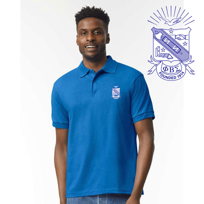 Discount Phi Beta Sigma Emblem Polo DISCOUNT-Phi Beta Sigma Emblem Polo