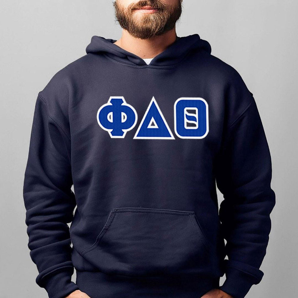Phi Delta Theta 2 Day Ship Twill Hooded Sweatshirts Phi Delta Theta - 2 Day Ship Twill Hooded Sweatshirts