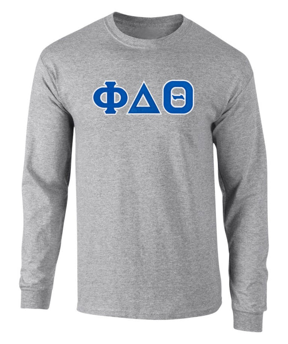 Phi Delta Theta 2 Day Ship Twill Long Sleeve Tee Phi Delta Theta - 2 Day Ship Twill Long Sleeve Tee