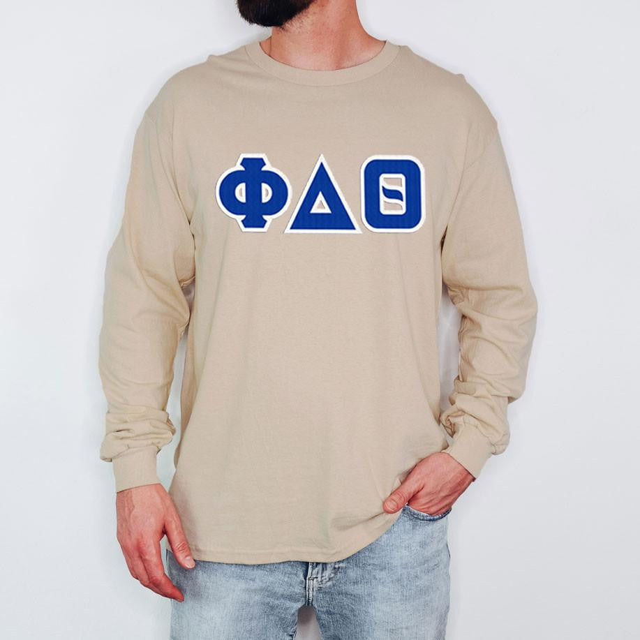 Phi Delta Theta 2 Day Ship Twill Long Sleeve Tees Phi Delta Theta - 2 Day Ship Twill Long Sleeve Tees