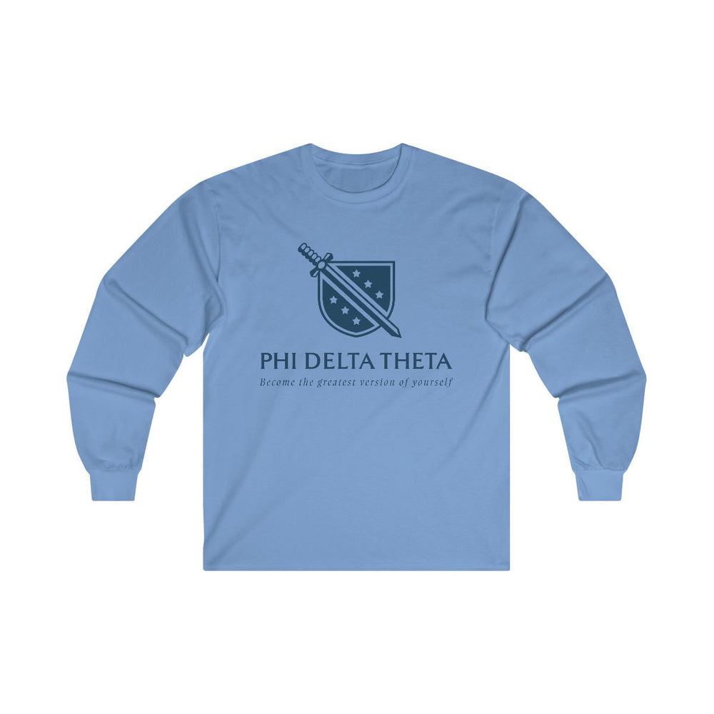 Printify Phi Delta Theta Become The Greatest Version Of Yourself Long T Shirt Phi Delta Theta - Become The Greatest Version of Yourself Long T-shirt