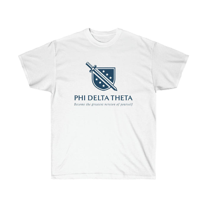 Printify Phi Delta Theta Become The Greatest Version Of Yourself T Shirt Phi Delta Theta - Become The Greatest Version of Yourself T-shirt