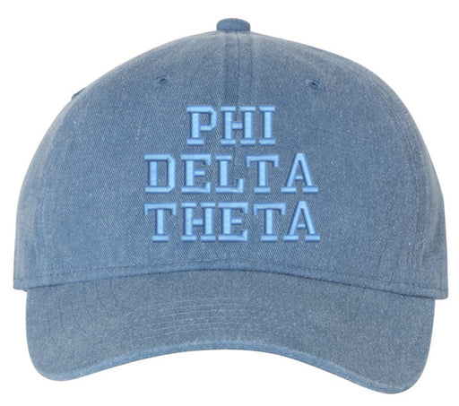 Phi Delta Theta Phi Delta Theta Pigment Dyed Baseball Cap