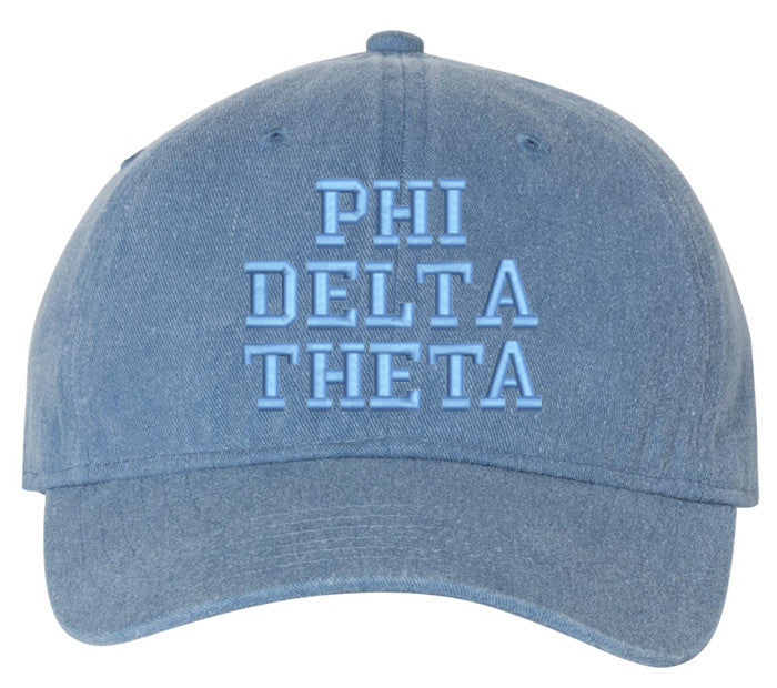 Phi Delta Theta Pigment Dyed Baseball Cap Phi Delta Theta Pigment Dyed Baseball Cap