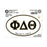 Phi Delta Theta Euro Decal Oval Sticker Phi Delta Theta Euro Decal Oval Sticker