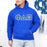 Phi Delta Theta Fraternity Crest Shield Twill Letter Hooded Sweatshirt Phi Delta Theta Fraternity Crest - Shield Twill Letter Hooded Sweatshirt