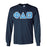 Phi Delta Theta Fraternity Crest Shield Twill Letter Longsleeve Tee Phi Delta Theta Fraternity Crest - Shield Twill Letter Longsleeve Tee