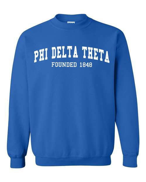 Phi Delta Theta Fraternity Founders Crew Sweatshirt Phi Delta Theta Fraternity Founders Crew Sweatshirt