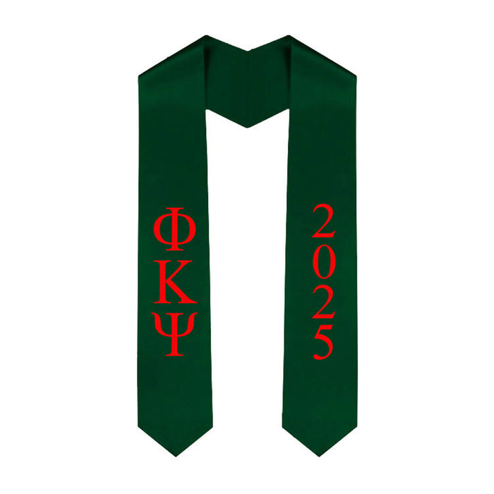 Phi Kappa Psi Greek Lettered Graduation Sash Stole With Year Best Value Phi Kappa Psi Greek Lettered Graduation Sash Stole With Year - Best Value