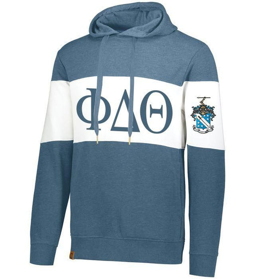 Phi Delta Theta Phi Delta Theta Ivy League Hoodie W Crest On Left Sleeve
