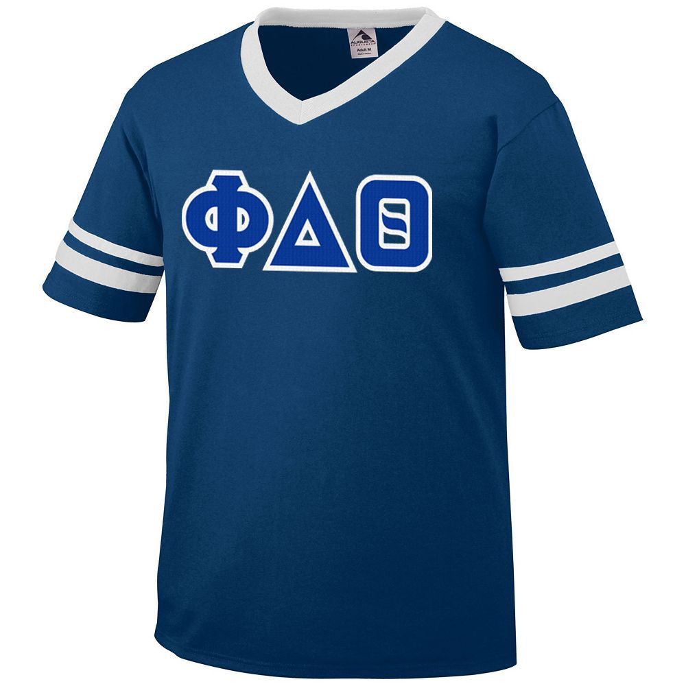Discount Phi Delta Theta Jersey With Greek Applique Letters DISCOUNT-Phi Delta Theta Jersey With Greek Applique Letters