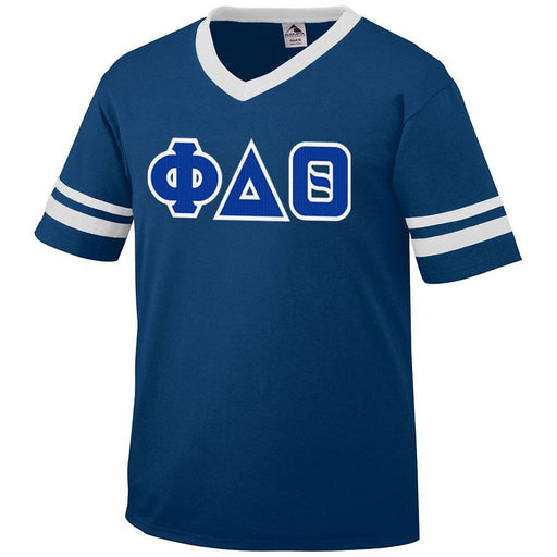 Shirts DISCOUNT-Phi Delta Theta Jersey With Greek Applique Letters