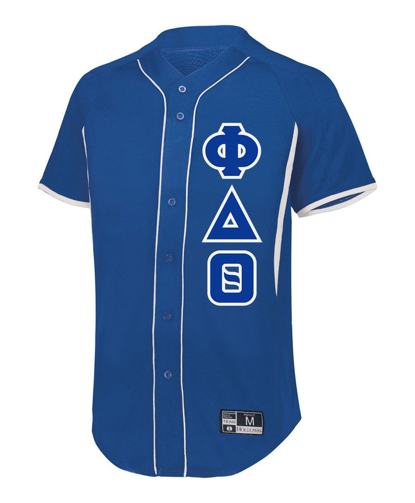 Phi Delta Theta Lettered Baseball Jersey Phi Delta Theta Lettered Baseball Jersey