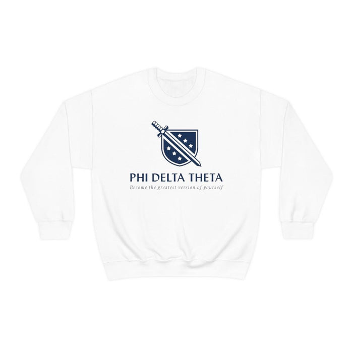 Printify Phi Delta Theta Logo Crewneck Sweatshirts Phi Delta Theta Logo Crewneck Sweatshirts