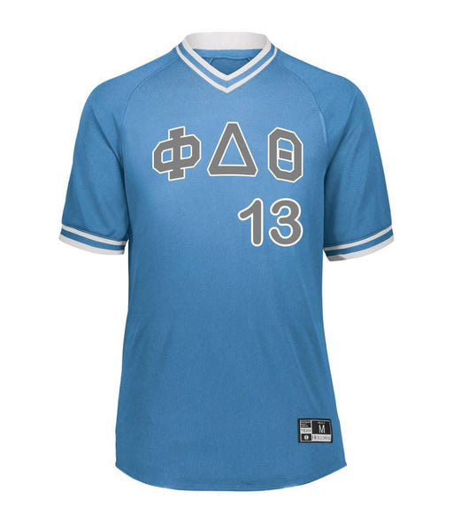 Shirts Phi Delta Theta Retro V-Neck Baseball Jersey