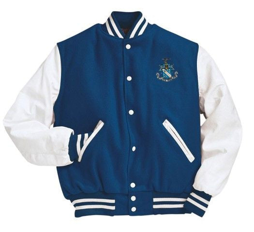 Phi Delta Theta Varsity Crest Shield Jacket Phi Delta Theta Varsity Crest - Shield Jacket