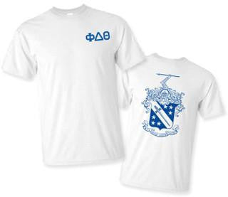 Greekgear Phi Delta Theta World Famous Crest Tee Phi Delta Theta World Famous Crest Tee