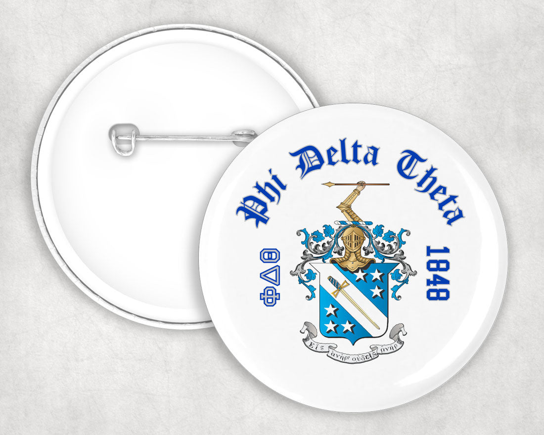 Phi Delta Theta Classic Crest Button Phi Delta Theta Classic Crest Button
