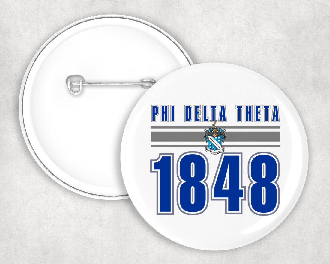 Phi Delta Theta Est Year Button Phi Delta Theta Est Year Button