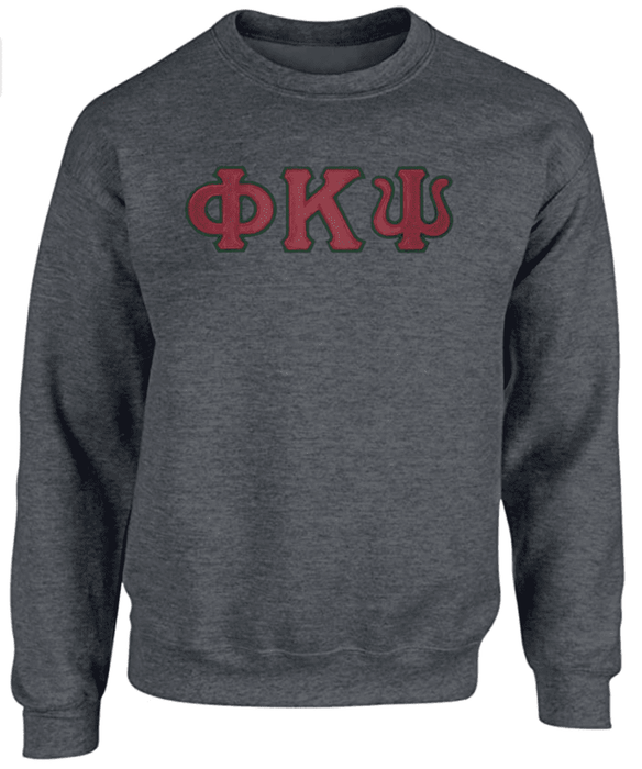 Phi Kappa Psi 2 Day Ship Twill Crewneck Sweatshirt Phi Kappa Psi - 2 Day Ship Twill Crewneck Sweatshirt
