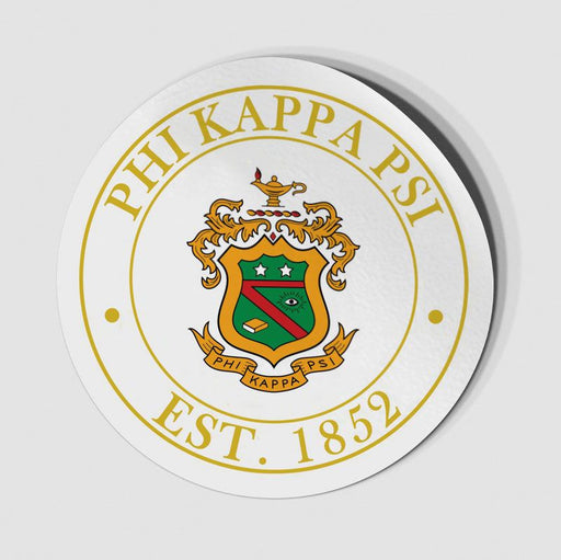 Phi Kappa Psi Phi Kappa Psi Circle Crest - Shield Decal