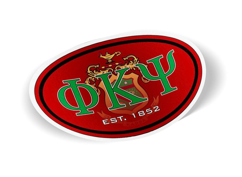Phi Kappa Psi Color Oval Decal — GreekU