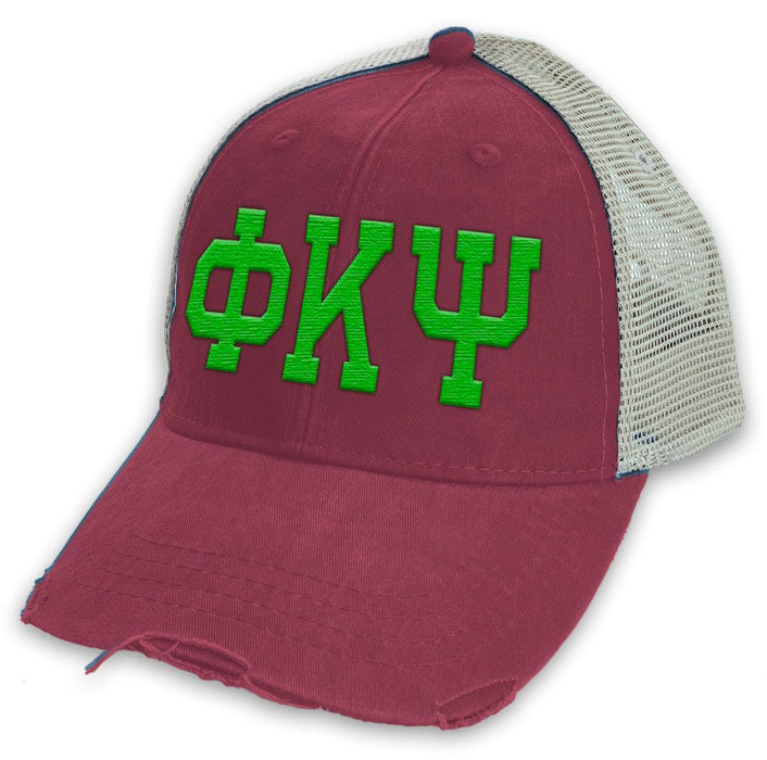 Phi Kappa Psi Distressed Trucker Hat Phi Kappa Psi Distressed Trucker Hat
