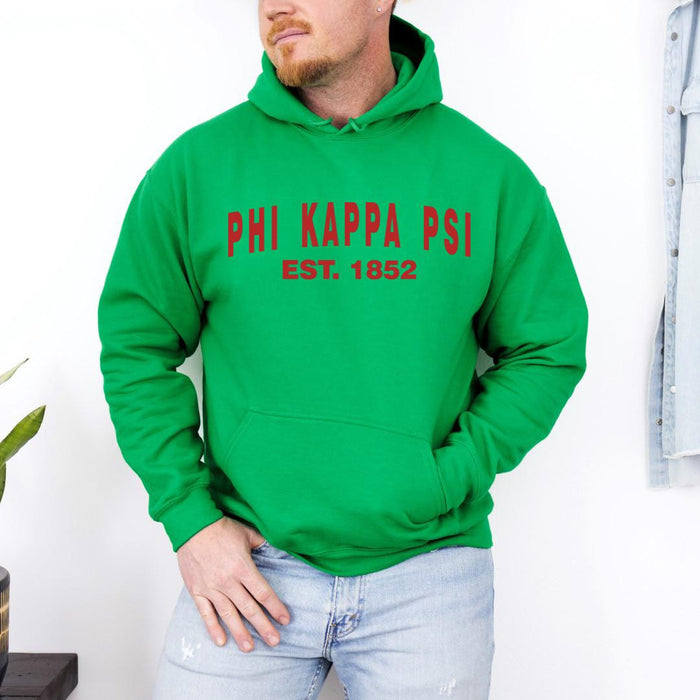 Phi Kappa Psi Established Hooded Sweatshirts Phi Kappa Psi Established Hooded Sweatshirts
