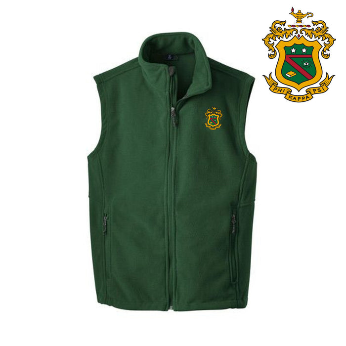 Phi Kappa Psi Fleece Crest Shield Vest Phi Kappa Psi Fleece Crest - Shield Vest