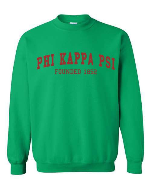 Phi Kappa Psi Fraternity Founders Crew Sweatshirt Phi Kappa Psi Fraternity Founders Crew Sweatshirt
