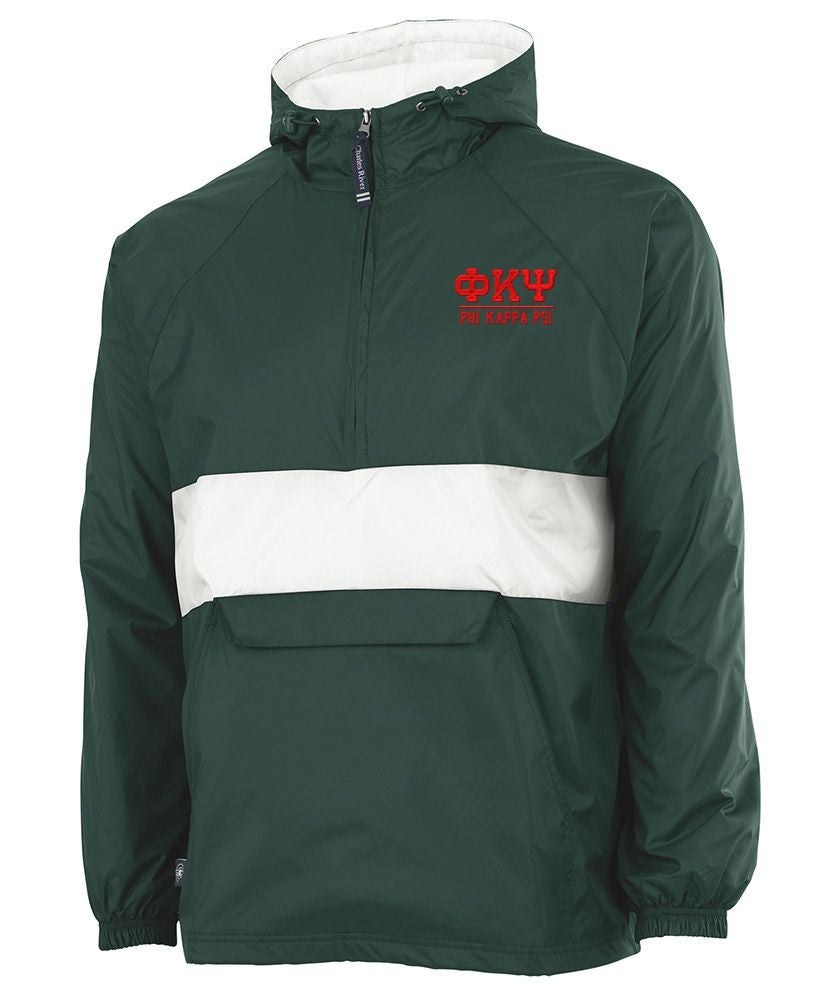 Phi Kappa Psi Greek Letter Anoraks Phi Kappa Psi Greek Letter Windbreaker Pullovers