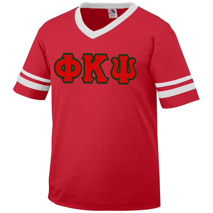 Discount Phi Kappa Psi Jersey With Greek Applique Letters DISCOUNT-Phi Kappa Psi Jersey With Greek Applique Letters