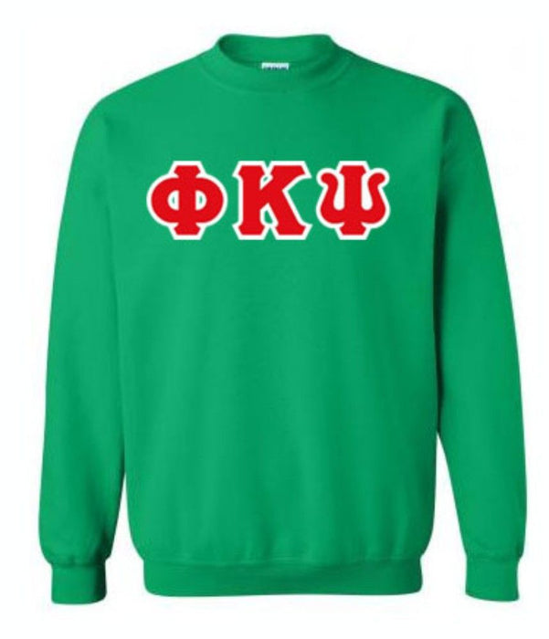 Phi Kappa Psi Lettered Crewneck Sweatshirt Phi Kappa Psi Lettered Crewneck Sweatshirt