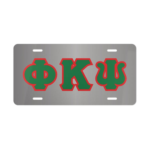 Caraccessories PHI KAPPA PSI LETTERED LICENSE COVERS