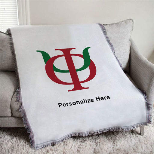 Phi Kappa Psi Seal Afghan Blanket Throw