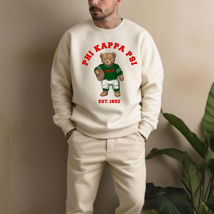 Phi Kappa Psi Teddy Bear Crewneck Sweatshirt Phi Kappa Psi Teddy Bear Crewneck Sweatshirt