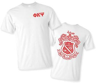 Greekgear Phi Kappa Psi World Famous Crest Tee Phi Kappa Psi World Famous Crest Tee