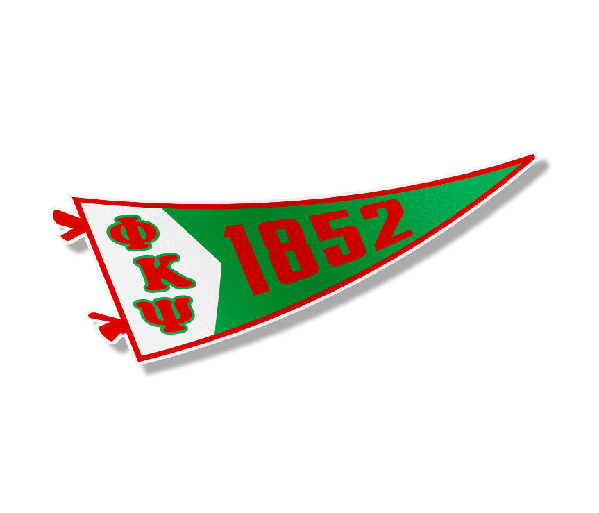 Phi Kappa Psi Pennant Sticker Phi Kappa Psi Pennant Sticker