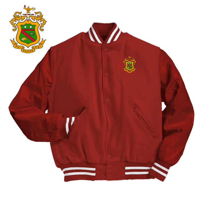 Phi Kappa Psi Varsity Crest Shield Jacket Phi Kappa Psi Varsity Crest - Shield Jacket