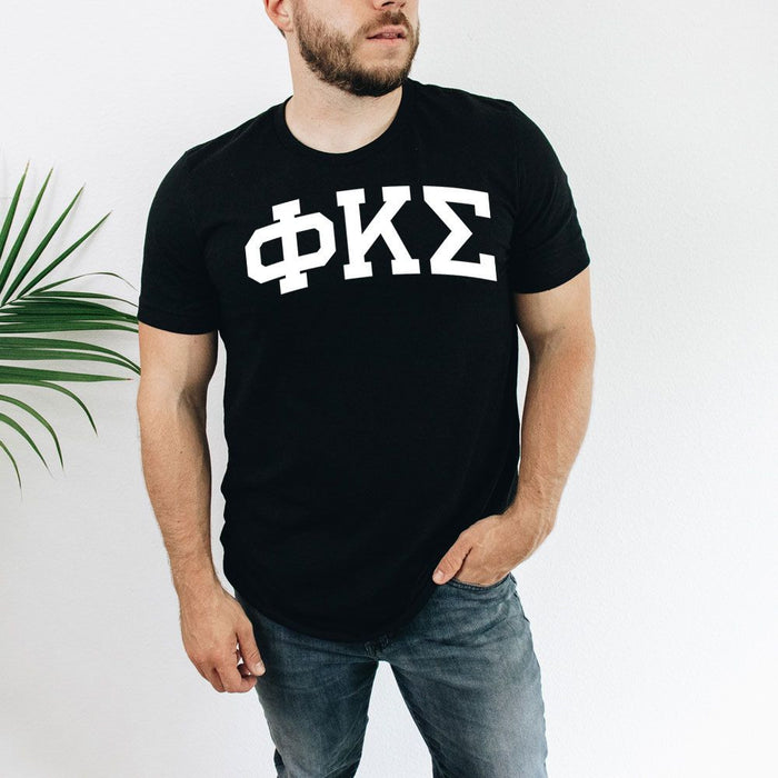 Phi Kappa Sigma Arched Greek Letter T Shirt Phi Kappa Sigma Arched Greek Letter T-Shirt