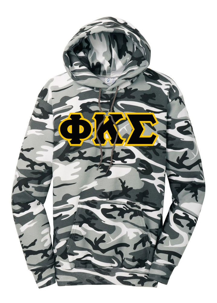 Discount Phi Kappa Sigma Camo Pullover Hooded Sweatshirt DISCOUNT-Phi Kappa Sigma Camo Pullover Hooded Sweatshirt