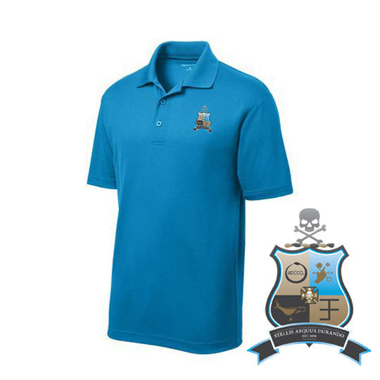 Discount Phi Kappa Sigma Crest Shield Emblem Polo DISCOUNT-Phi Kappa Sigma Crest - Shield Emblem Polo