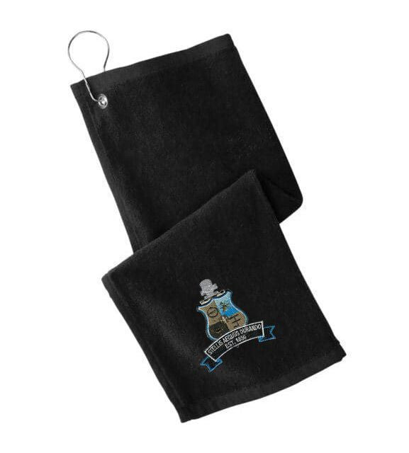 Discount Phi Kappa Sigma Crest Shield Golf Towel DISCOUNT-Phi Kappa Sigma Crest - Shield Golf Towel