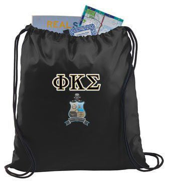 Phi Kappa Sigma Crest Shield Cinch Sack Phi Kappa Sigma Crest - Shield Cinch Sack