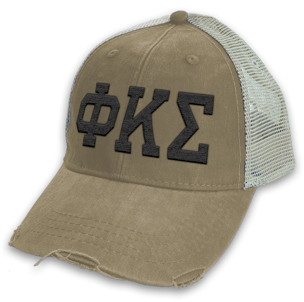 Phi Kappa Sigma Distressed Trucker Hat Phi Kappa Sigma Distressed Trucker Hat