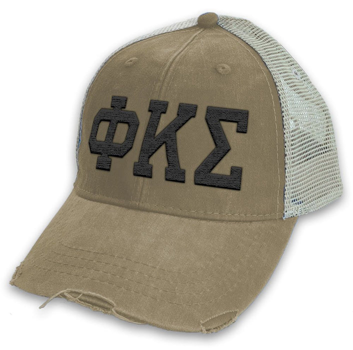 Phi Kappa Sigma Distressed Trucker Hat Phi Kappa Sigma Distressed Trucker Hat