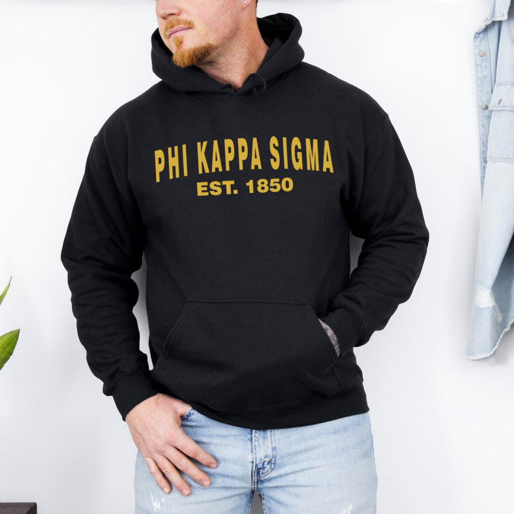 Phi Kappa Sigma Established Hooded Sweatshirts Phi Kappa Sigma Established Hooded Sweatshirts