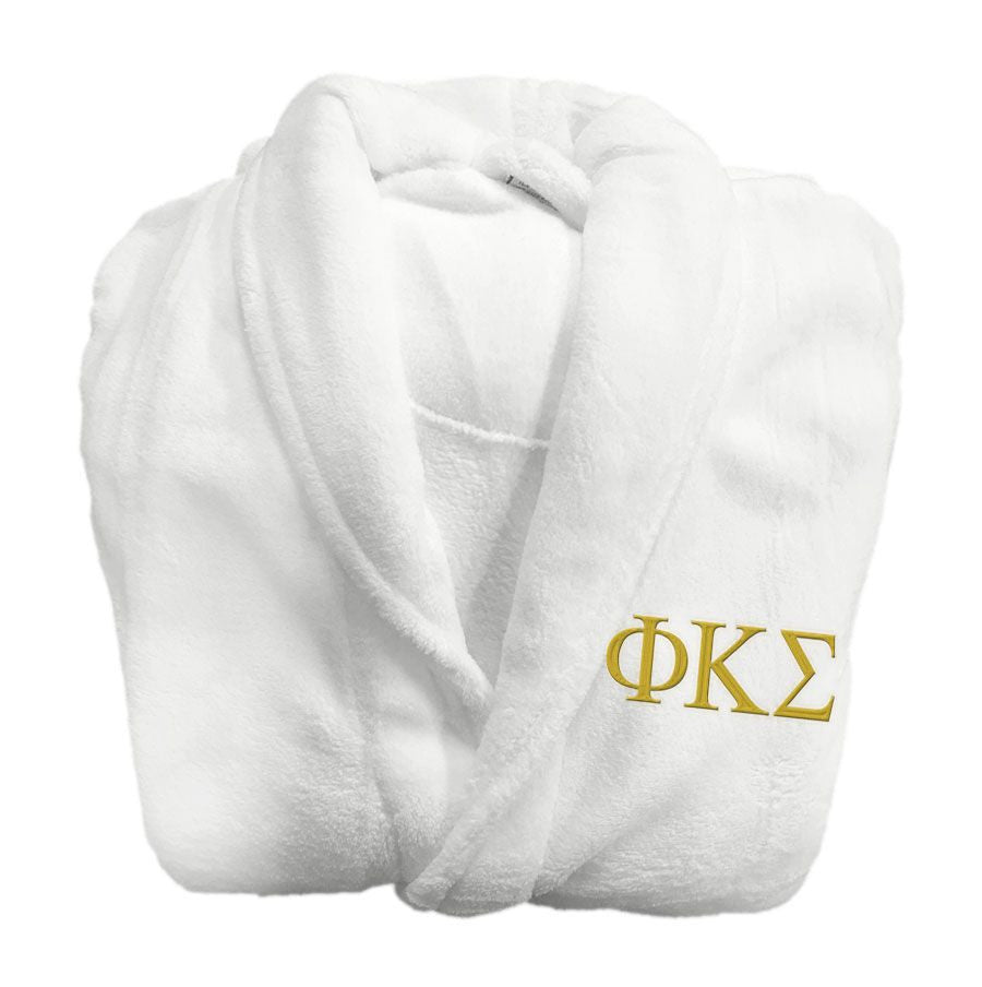 Phi Kappa Sigma Fraternity Lettered Bathrobe Phi Kappa Sigma Fraternity Lettered Bathrobe